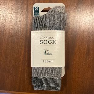LL Bean Boot socks dark hunter color size medium new in box, never used